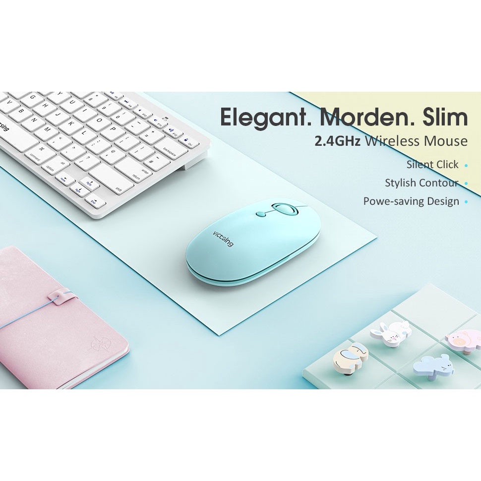 Silent Mouse VicTsing 2.4G Slim Wireless Mouse - VTPC288