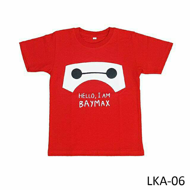  Kaos  Anak  karakter  BAYMAX BIG HERO  LKA06 Shopee Indonesia