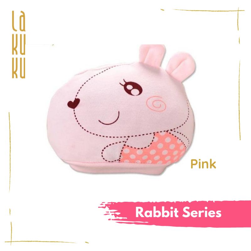 Topi Kupluk Anak Bayi Newborn 0-6 bulan soft Cotton, Nyaman dan Lucu-Rabbit series