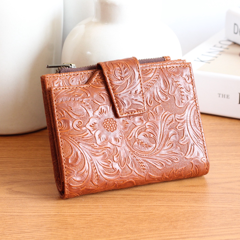 DOMPET PRIA / DOMPET WANITA KULIT SAPI ASLI BRUNO BANYAK SLOT / GRATIS GRAVIR NAMA