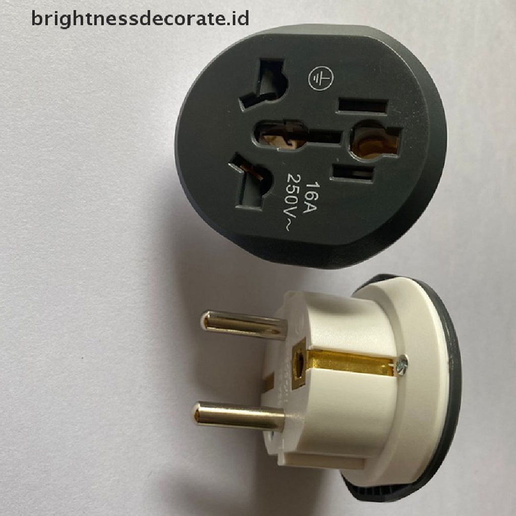 1pc Adapter Konverter Socket Eu Plug Universal 16a Us Ke Eu Au Us Uk Cn Ke