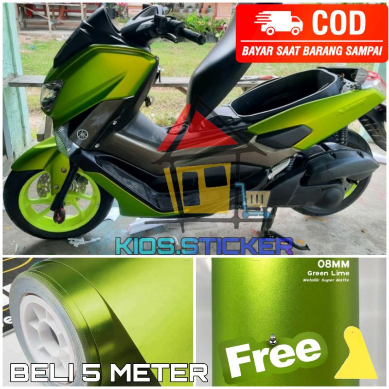 Sticker Skotlet Motor Lime Green stiker hijau lemon