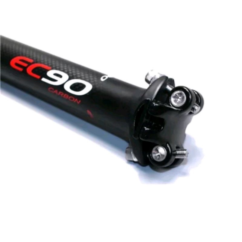 EC90 Seatpost Full Carbon Size 31.6 mm Panjang 350 mm Seatpost Carbon Sepeda