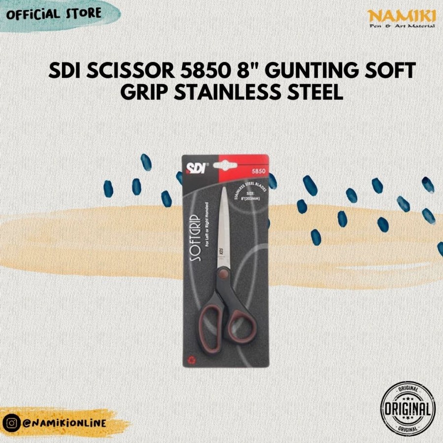 

SDI Scissor 5850 8" Gunting Soft Grip stainless steel
