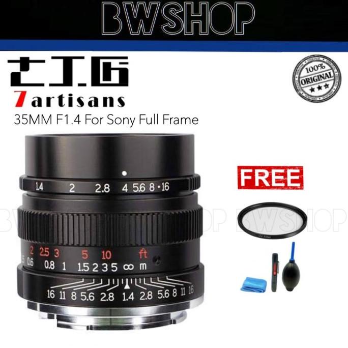 7artisans 35MM F1.4 - Lensa 7 Artisans 35MM F1.4 For Sony Full Frame