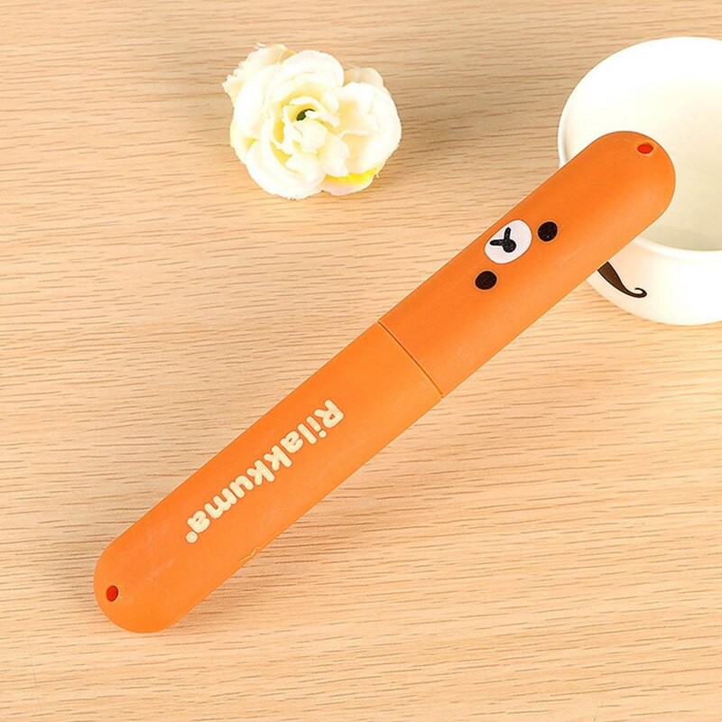 BABEE - TEMPAT SIKAT GIGI PORTABLE RILAKUMA / KOTAK SIKAT GIGI TRAVEL SET