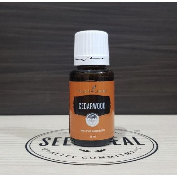Cedarwood Essential Oil Young Living Yl Original 100% Dan Segel 15 Ml *