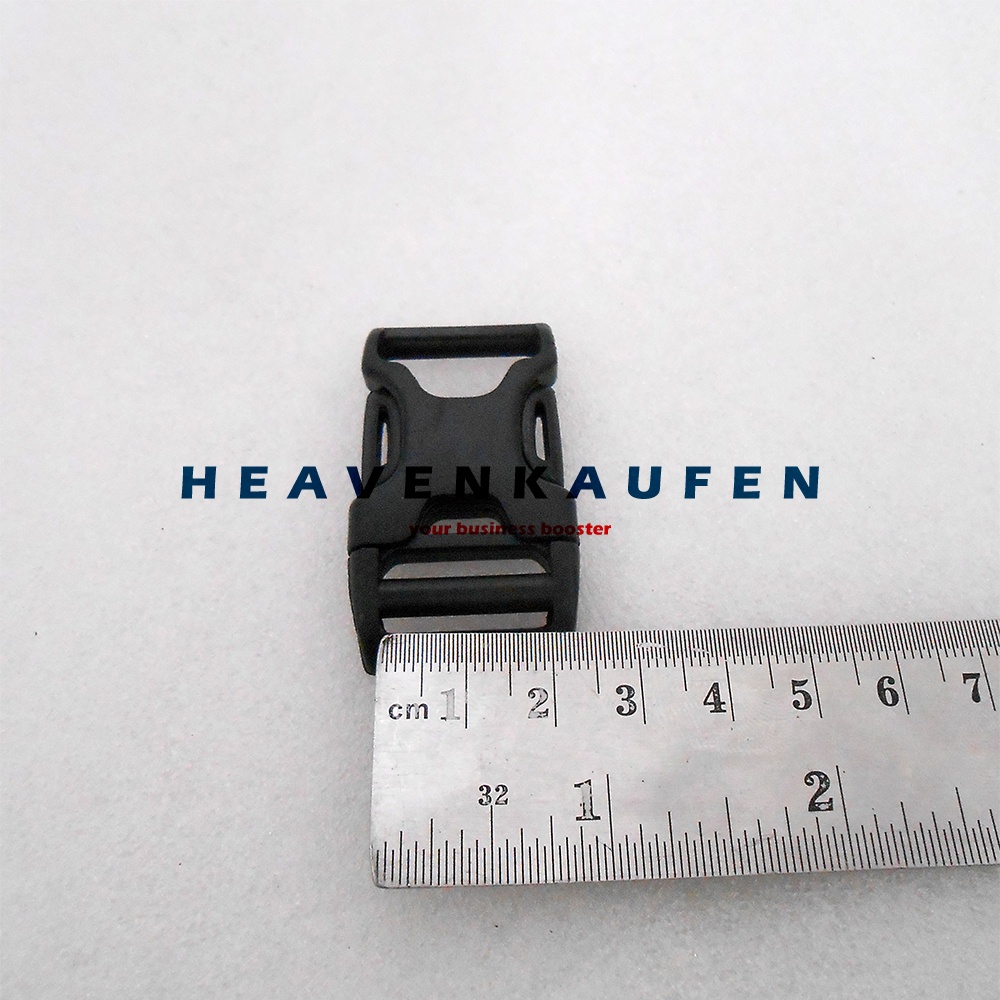 Buckle Kunci Sodok 2 cm Hitam Acetal Type G2X Ecer Grosir