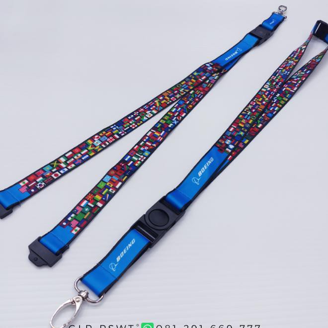 

Lanyard / Gantungan Tali Id Card Boeing Bendera Produk Promo