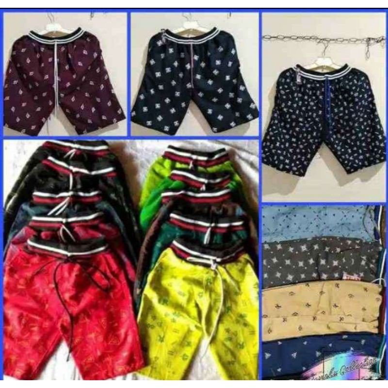 Celana Pendek Motif Pria Anak &amp; Dewasa Terlaris Termurah [ BISA COD ]