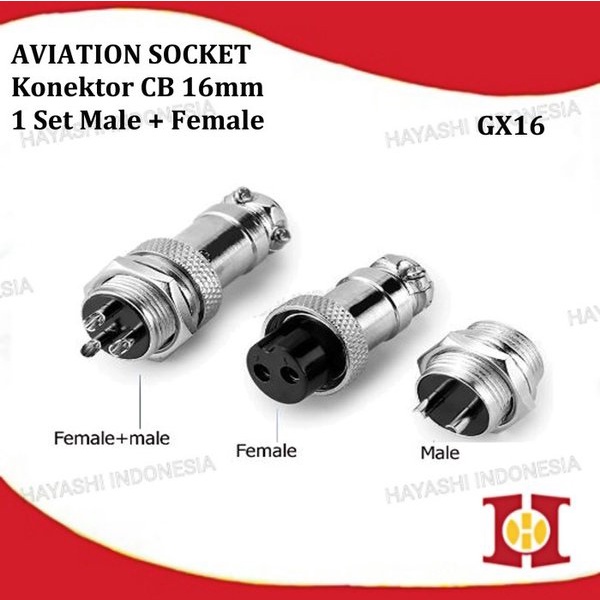 Aviation Plug Connector Konektor CB GX16 2 3 4 5 6 7 8 Pin Male Female