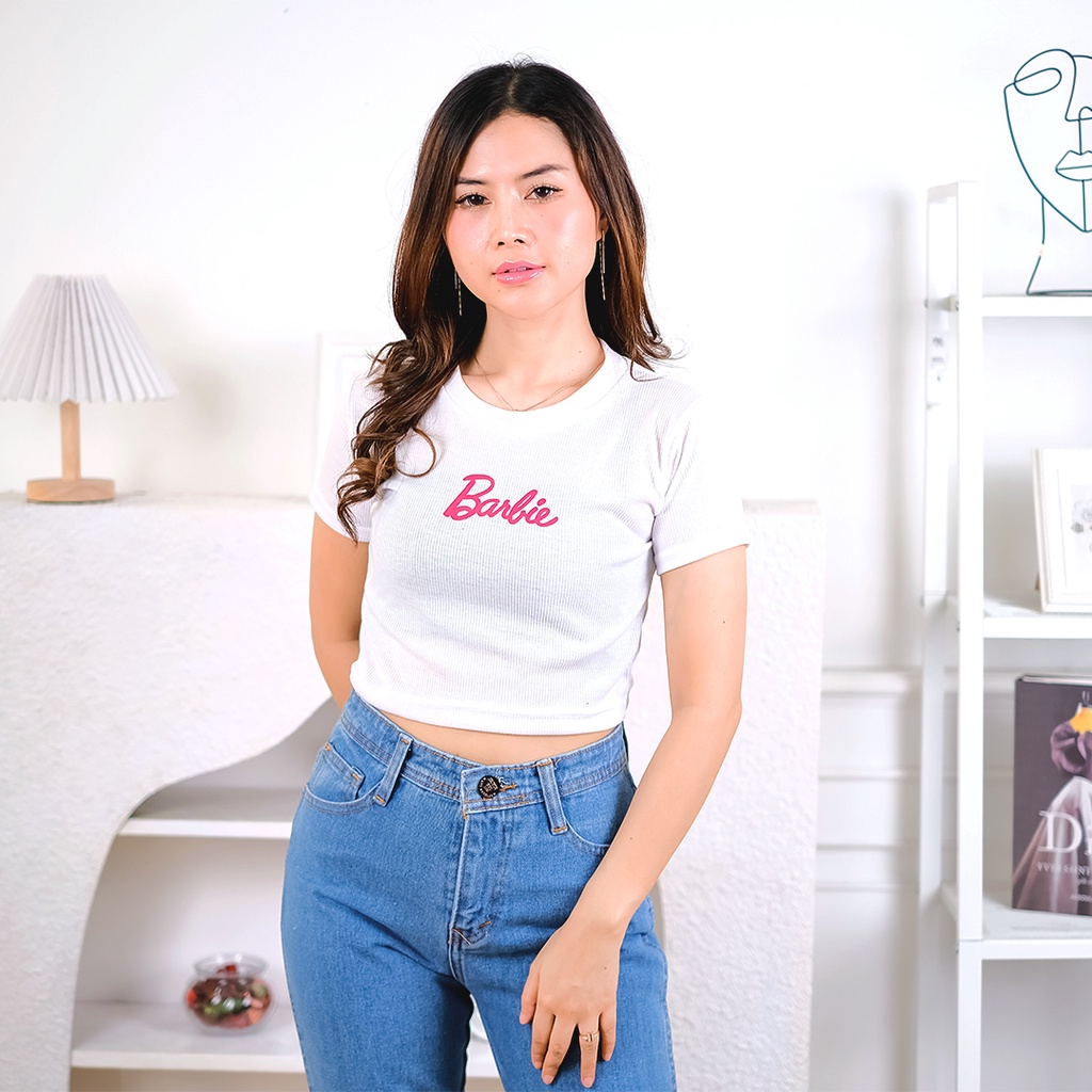 AFI - EC - Kaos Barbie Crop Top (LD 88, P 40)