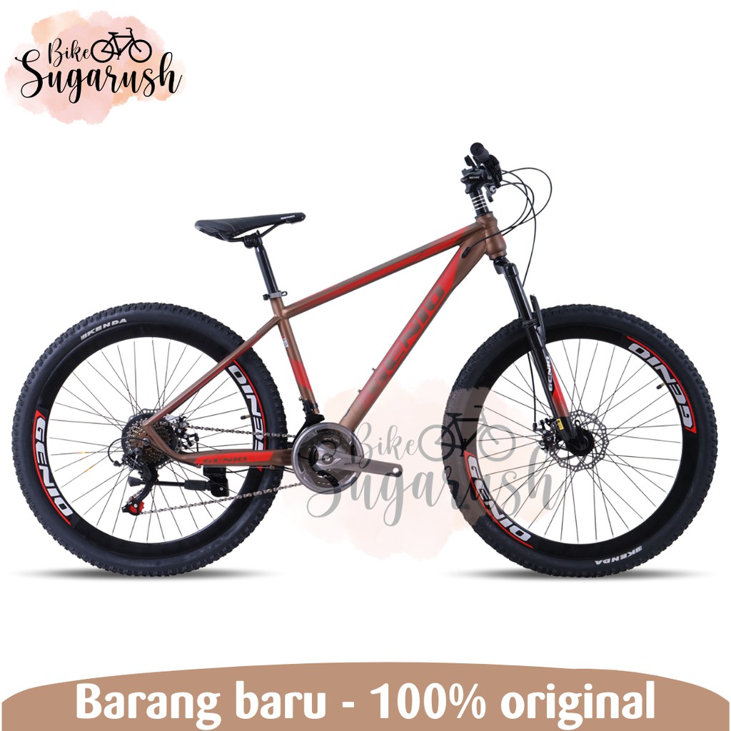 Sepeda Gunung MTB GENIO M349 M 349 27.5 Inch Steel 24 Speed