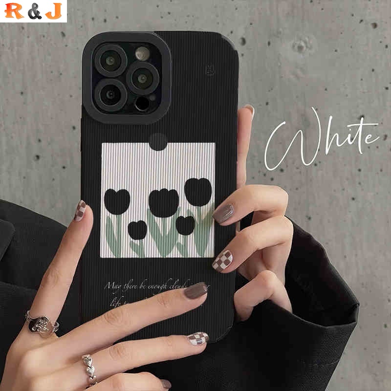 Soft Case Pola Bunga Tulip Bahan Kulit Tahan Banting Untuk Huawei Nova 7SE Nova 8 Pro 7 Pro P50 P40 P30 Pro P50 Pro Mate 30 40Pro