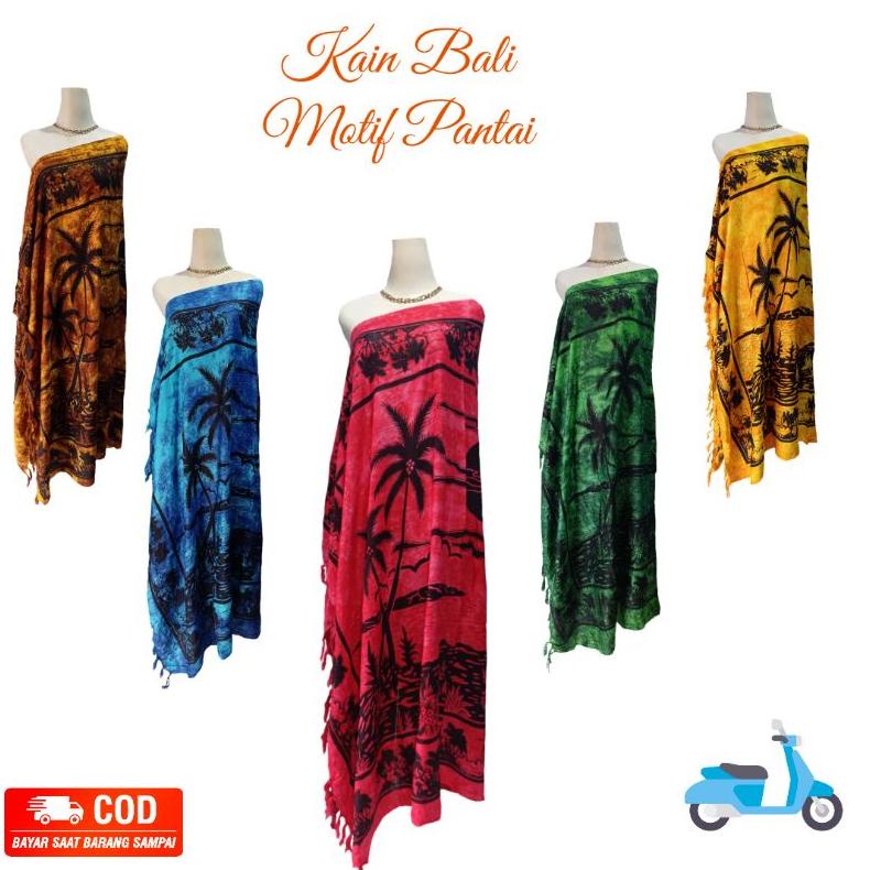 Kain Bali - Kain Pantai - Sarung Bali - Sarung Pantai - Kain Plafon Mobil Truk