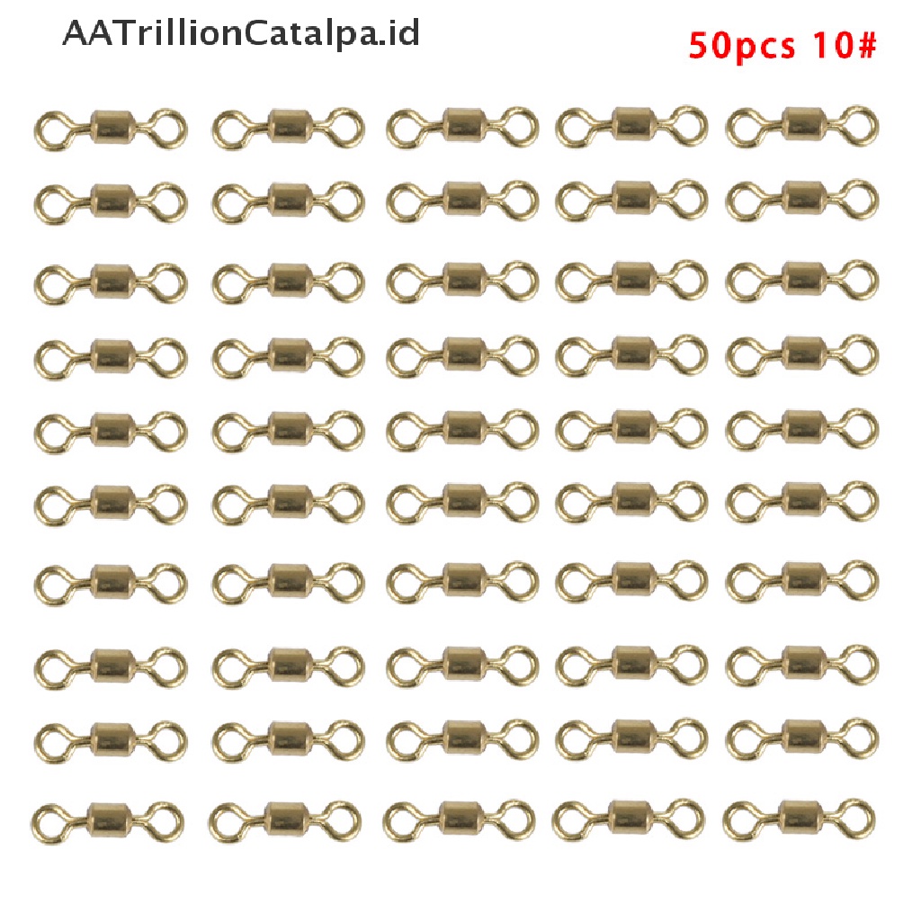 Aatrillioncatalpa 50 / 100pcs / Set Kili-Kili Swivel Konektor Umpan Pancing