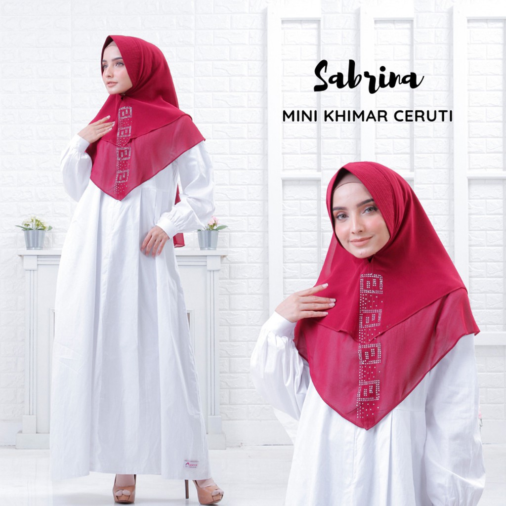 Promo Hijab Mini Khimar Instan SABRINA PAYET CERUTI