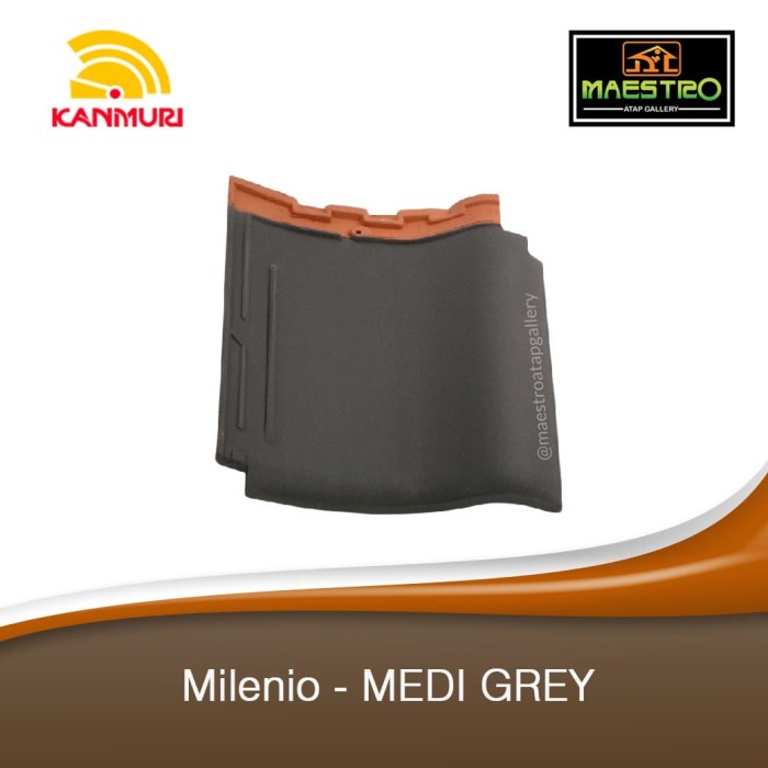 KANMURI Genteng Keramik Milenio Medi Grey