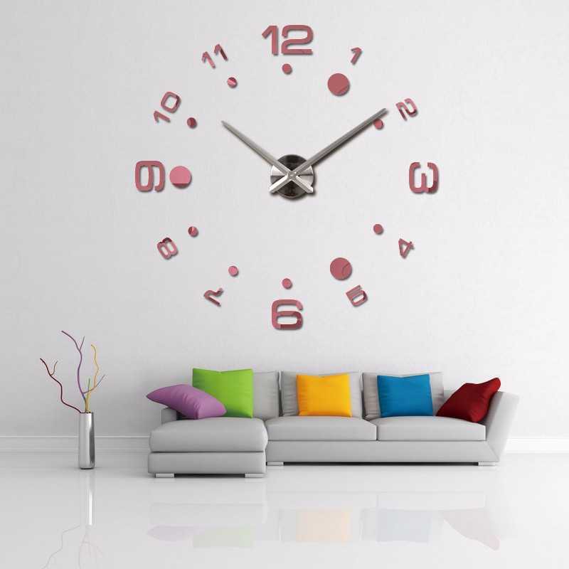 Jam Dinding Besar DIY Giant Wall Clock Arcylic 100cm - DIY-204