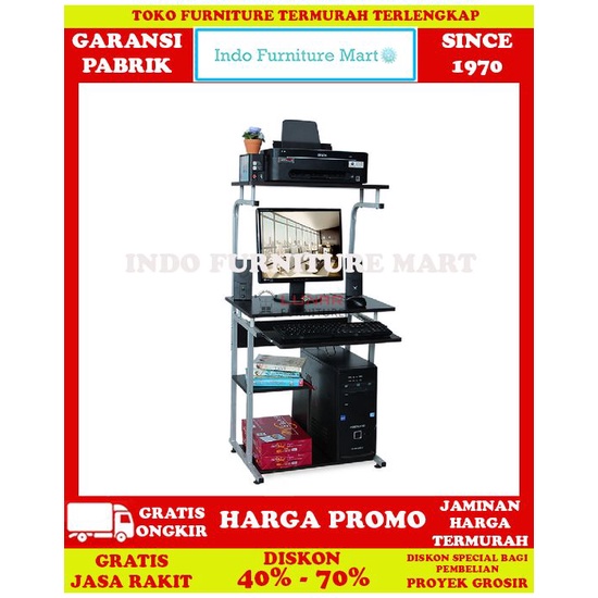 Meja Belajar Komputer Tulis Kerja Kantor Minimalis Lunar Huga 905 1