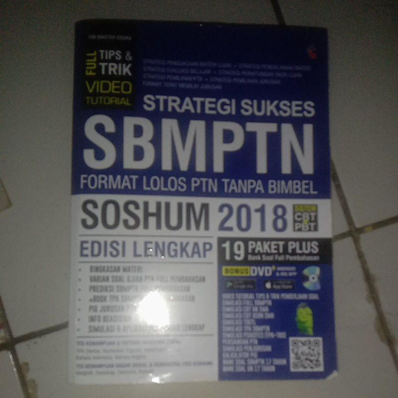 Strategi Sukses SBMPTN UTBK SOSHUM 2018 - Tim Master Eduka preloved ori