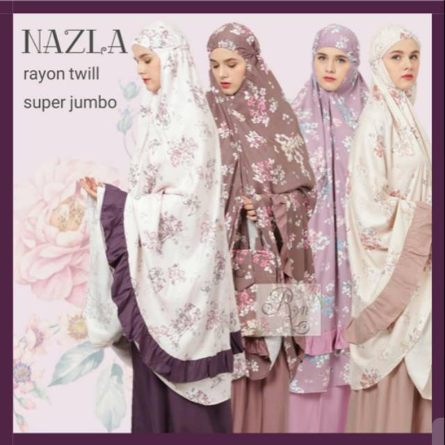 Mukena rhayanh rayon twill super jumbo nazla