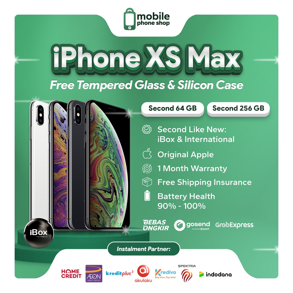 IPHONE XS MAX 64 256 GB - SECOND 99% LIKE NEW - GARANSI IBOX / INTER