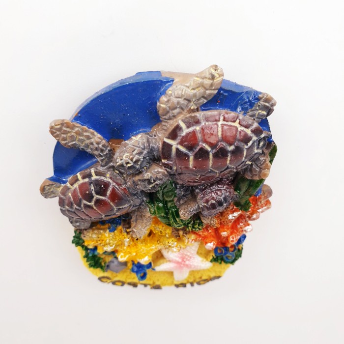 3D Fiber Souvenir Negara magnet Kulkas Tempelan kulkas Costa Rica