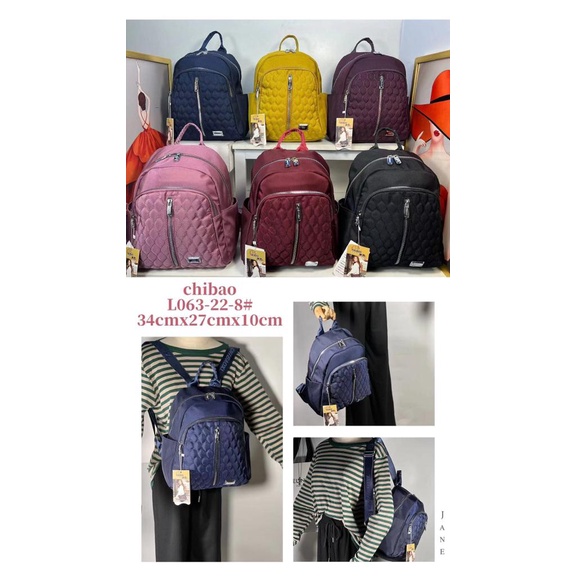 Tas Ransel Chibao L063-22 Bahan Kanvas Tebal. Tas Wanita Tas Ransel Wanita Import Tas Chibao ORI bisa bayar ditempat.!!!