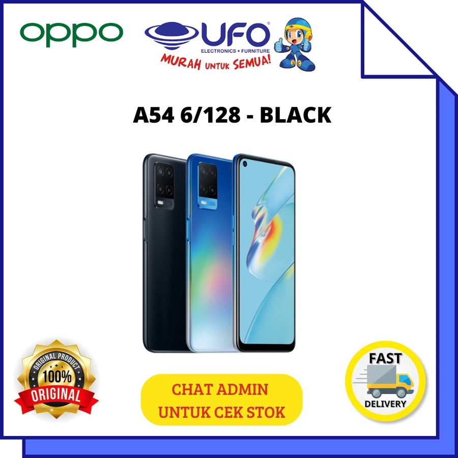 OPPO A54 HANDPHONE RAM 6/128GB - HITAM