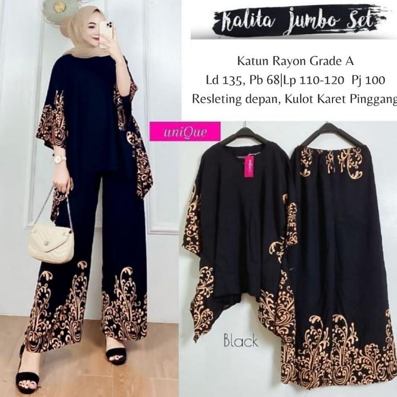 COD KALITA SET WAKA ORI PREMIUM SETELAN RAYON WAKAWAKA ONE SET JUMBO