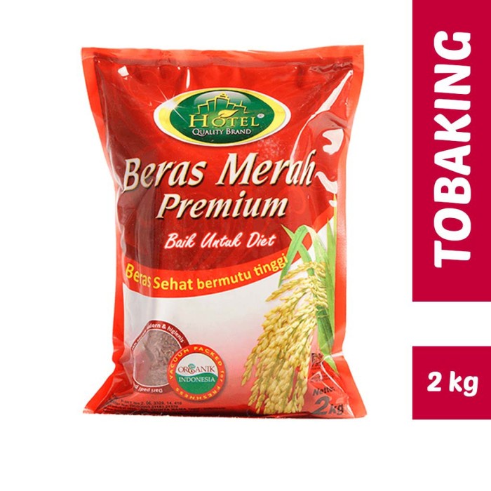 

Beras Hotel Merah Organik Premium 2kg