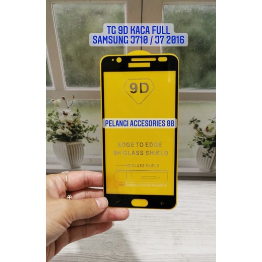 ANTIGORES SAMSUNG J710 / J7 2016 ANTI GORES KACA TG TEMPERED GLASS FULL 9D