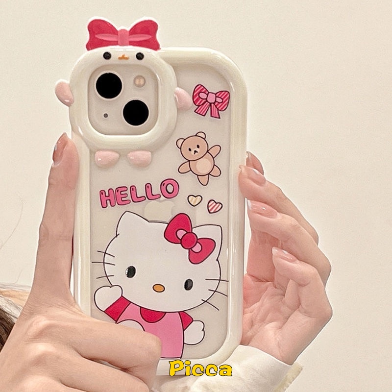 Kartun Hello Kitty Doraemon Couple Case Samsung A14 5G A04 A04E A23 A03s A04s A13 A12 A53 A32 A03 A52 A73 A22 A02s A50 A51 A52s A50s A21s A11 A33 A71 3D Little Monster Lens Cover