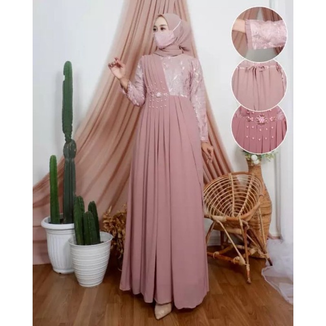 GAMIS TILE MUTIARA PAYET/GAMIS KEKINIAN/GAMIS PESTA