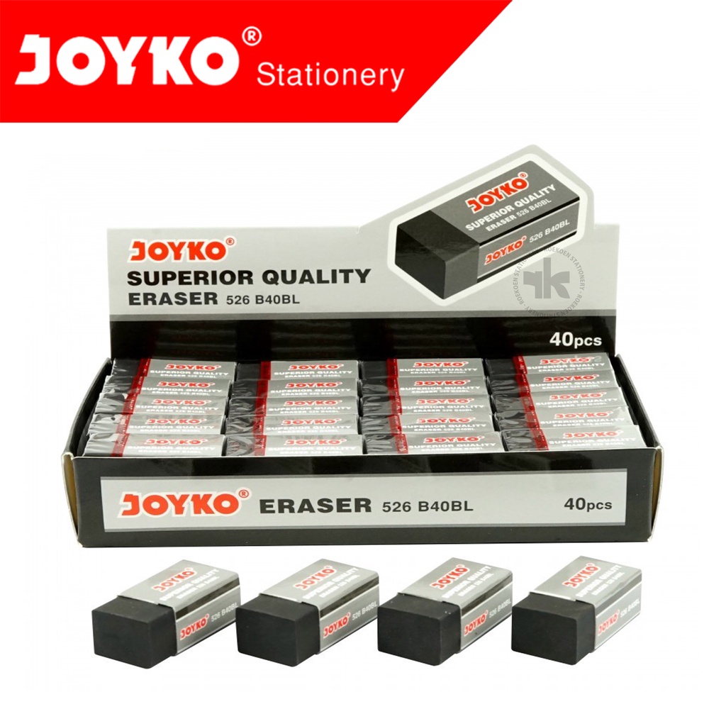 

Joyko Penghapus Polos Kecil Hitam 526-B40BL Black