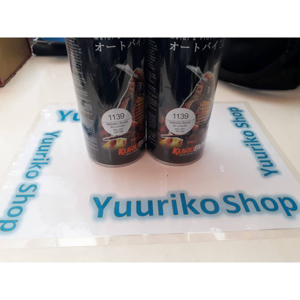 Pilok Samurai Cat samurai paint metallic black 1139 pylok pilox cat semprot hitam metalik.