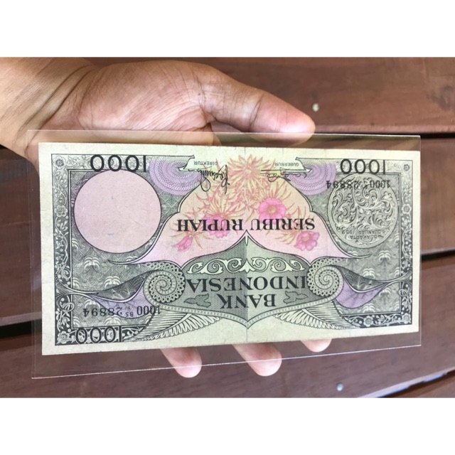 Uang Kuno 1000 Bunga Kondisi aXF dan VF