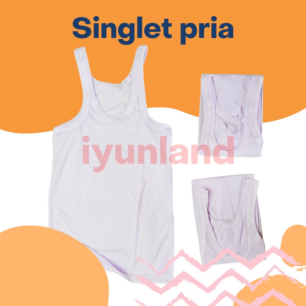 Kaos Dalam Dewasa / Kaos Singlet Dewasa-Singlet Putih