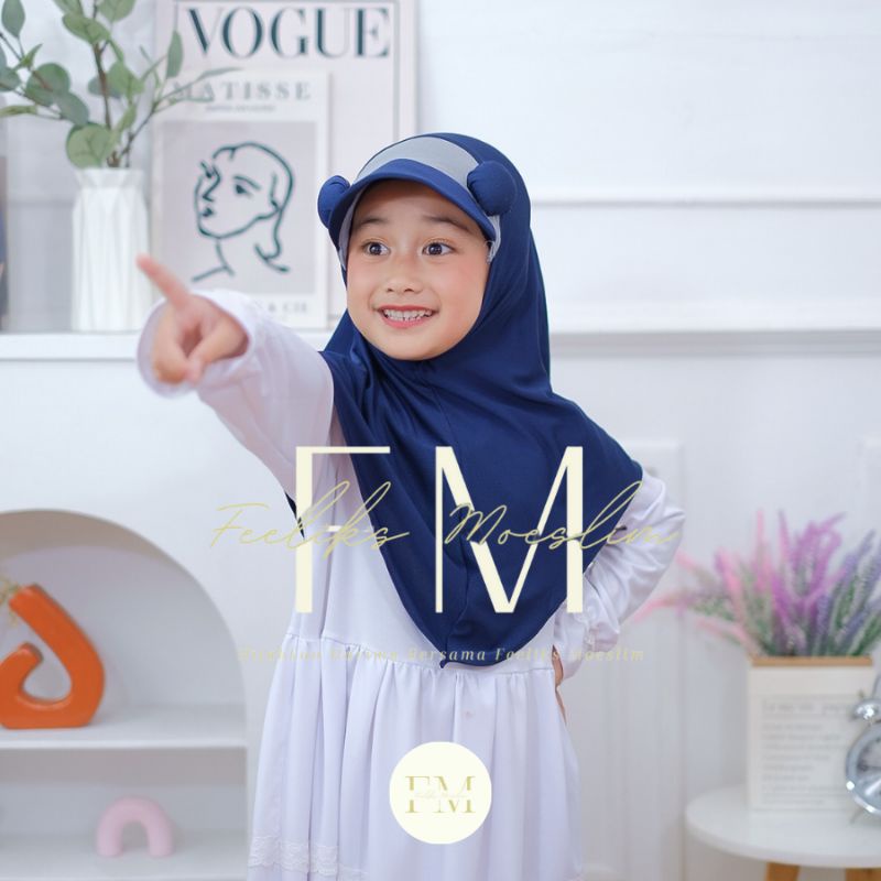 Hijab Anak Jiltop Pompom / Jilbab anak nyaman lucu murah kualitas PREMIUM