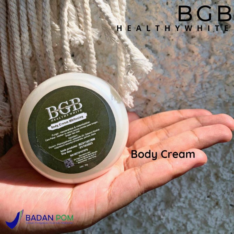BGB BODY CREAM WHITENING 30 GRAM BIBIT PEMUTIH BGB