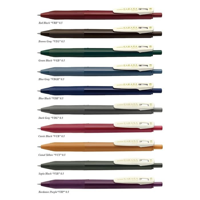 

Zebra Gel Pen Sarasa Clip Vintage Color - 0.5 mm