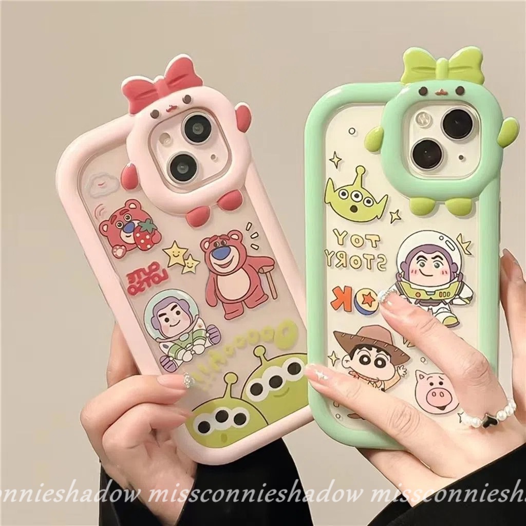 Soft Case Motif Kartun Monster Untuk OPPO A57 A17 A77 A96 A16K A12 A15 A55 A95 A74 A76 Reno 7 5F 5 4F A53 A5 A16 A15s A31 A16E A52