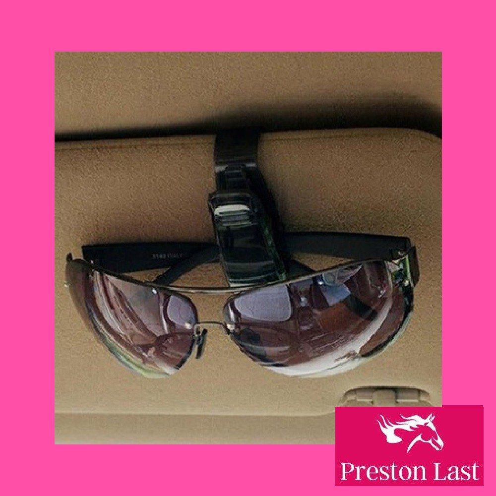 Car Sunvisor Organizer Penjepit Kacamata Kaca Mata Fashion Pria Wanita Bulat Anti Radiasi Mobil MOK
