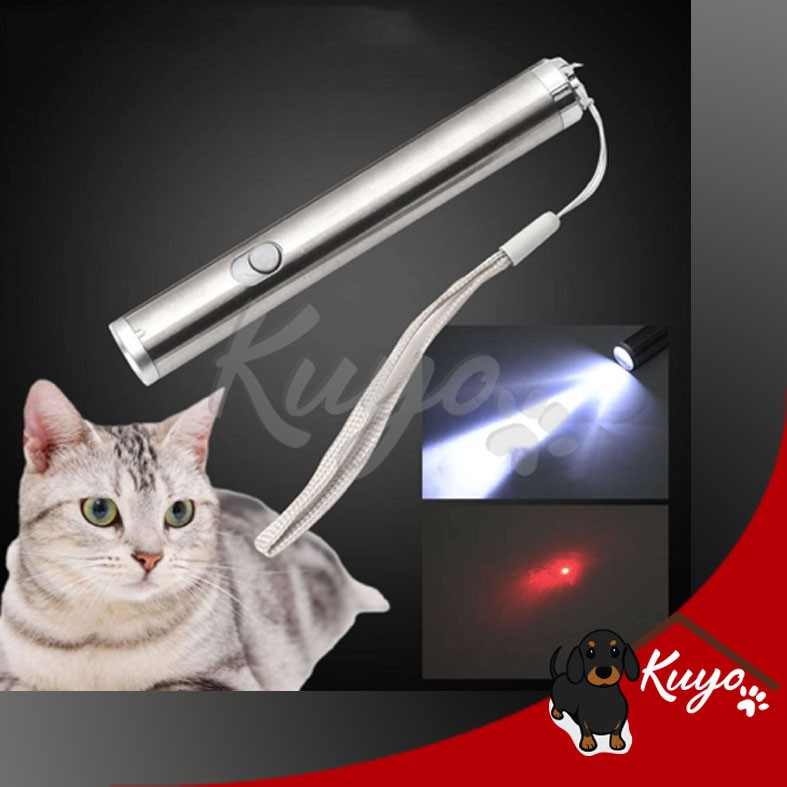 Cat Toy Laser Mainan Kucing Pointer LED Chaser Pen Senter Lampu Merah