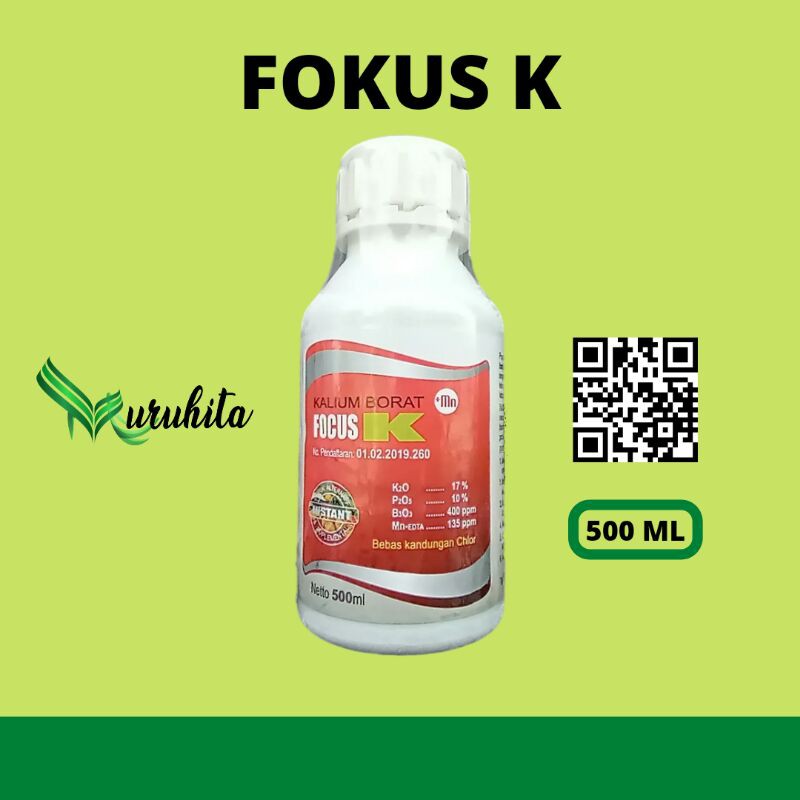 Fokus K 500 ml Nutrisi bunga dan buah (Kalium, Phospat dan Boron)
