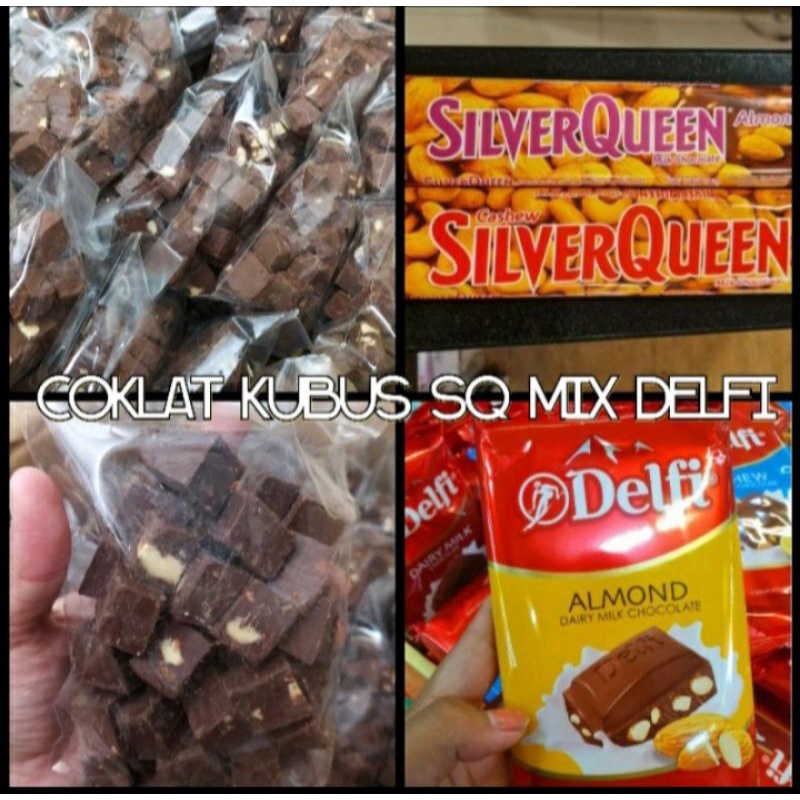 

Coklat kubus silverqueen mix Delfi