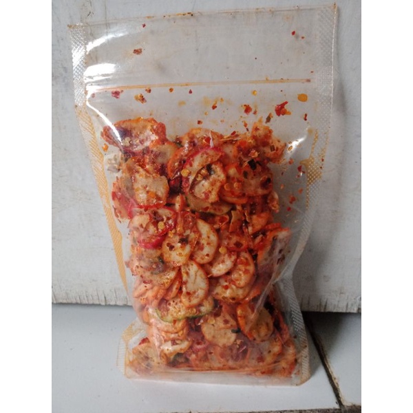 

krupuk Bantat extra pedas aroma daun jeruk
