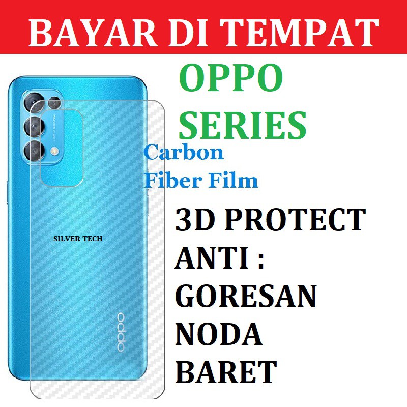 Skin Karbon Garskin OPPO RENO RENO 7 RENO 7Z RENO 6 RENO 6 PRO 5 A15 A54 A74 A15S F9 A7 A11K A12 A5S RENO 5F RENO 6  4G F9 F11 F11 PRO