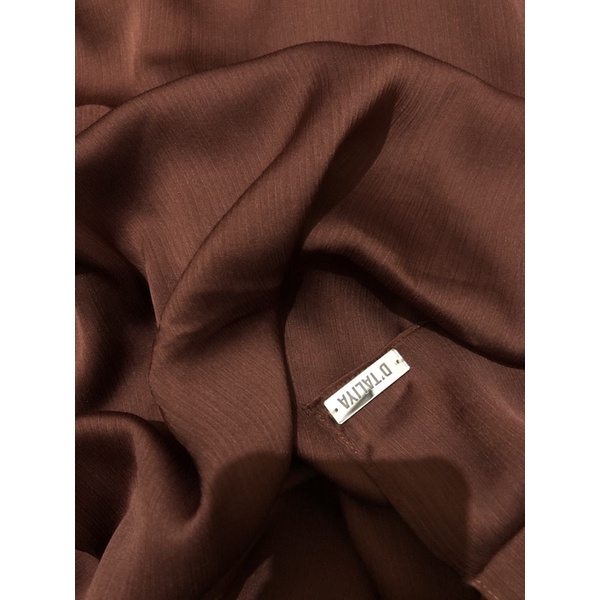 Premium Silk Shawl Laser cut Eyelash/Rayya Silk / Pashmina Satin Premium / Textured Silk/ Malay Shawl/ Crinkle Silk Catalog Part 1-Rust (Terracotta)